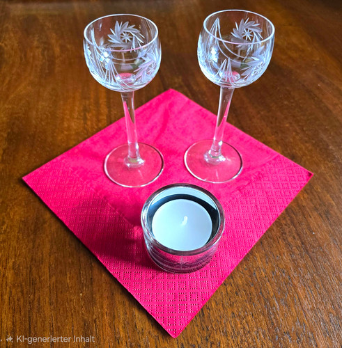 2er set likörgläser aus glas - set,