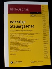 Wichtige Steuergesetze 2015