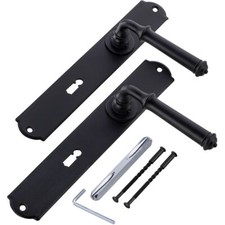 Türdrücker antik Türgriff Retro Drückergarnitur Türbeschlag Langschild rustikal