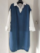 Jeansblauer LONG-PULLUNDER aus