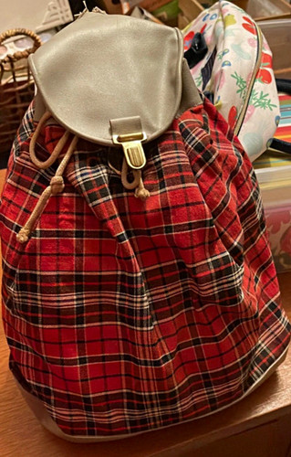Rucksack schottenkaro ddr - schottenkaro,