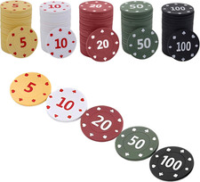 100 Stück Pokerchips Jetons