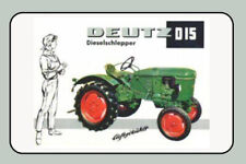 Blechschild 30x40 DEUTZ D 15