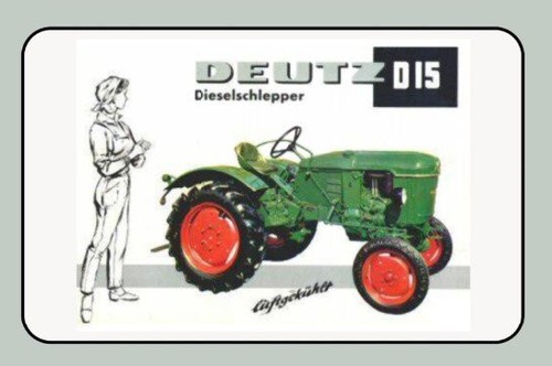Blechschild 30x40 deutz 15 - deutz,