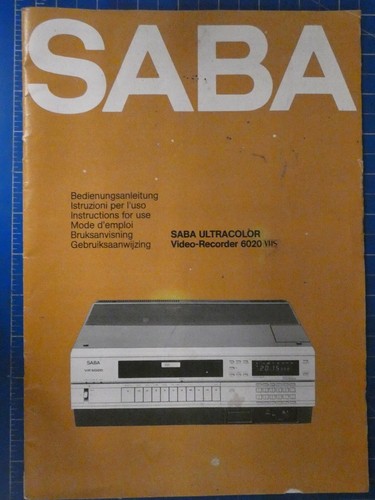 Saba ultracolor video recorder - saba,