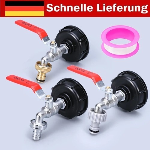 Auslaufhahn sets für ibc - auslaufhahn, 3/4"
