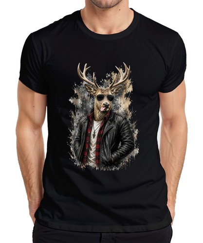 Hirsch lustig lederjacke - lustig,