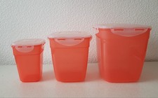 3 Lock Lock Dose 720 ml / 1,9 l / 3,6 l -Koralle  Frischhaltedosen, Vorratsdose