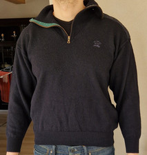 Paul & Shark Pullover Troyer Rollkragenpullover Gr. S/M (L) Dunkelblau - Rar!
