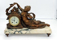 X-316 Brilliante Kaminuhr, Antik, Motiv "Frauen" **DEKO**