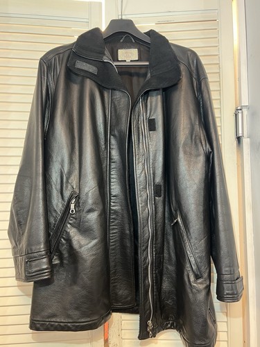 Armani jeans leder mantel - jeans,