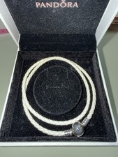 Pandora Armband Leder Beige