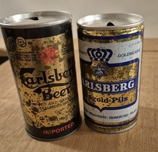 2 verschiedene alte Bierdosen