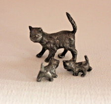3 Katze n Figur Zinn 37g Tier