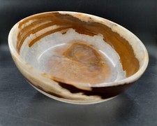 Wunderschöne wertige Onyx? Dekoschale, marmoriert, halbtransparent, Schüssel 