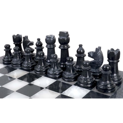 Onyx marmor schachfiguren - onyx,