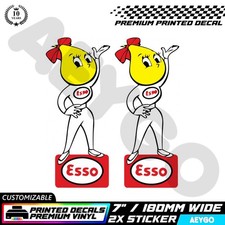 2x ESSO Vinyl Aufkleber