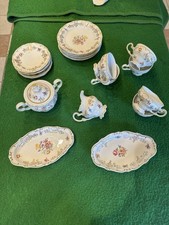 Kaffeeservice Weimar Porzellan Katharina für 6 Personen Blumendekor Barock