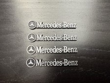 4 x Mercedes Benz Sticker Emblem Logo Aufkleber - Aluminium