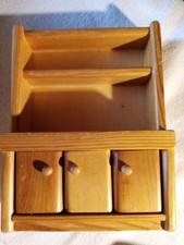 1x alte Puppenmöbel Schrank Puppenstube Rollenspiel Kinder 
