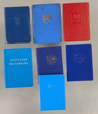 Posten DDR Mitgliedsausweise, Pionier, FDJ, FDGB, DSF, Kulturbund