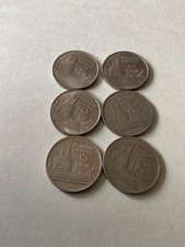 Thailand 6 x 1 Baht Münzen in