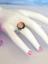 N.E. From, wunderschöner Ring Silber 925, Rosenquarz, Dänemark, 17,2mm