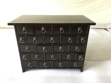 Antiker Apothekerschrank Dokumentenschrank Truhe 22Schubladen Kommode 50x27cm