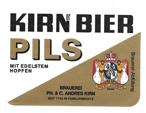 Bieretikett brauerei andres - bieretikett,