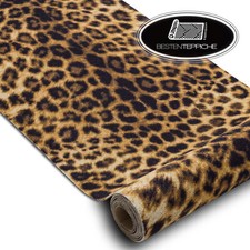 Modernen Original Antirutsch Läufer DIGITAL PANTHER beige / braun