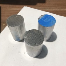 3x Reststücke Aluminium  Rund
