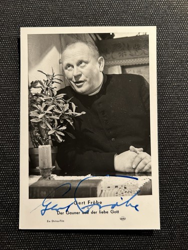 Gert fröbe gloria - gert, autogramm