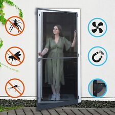 Insektenschutz Fliegengitter Tür Alu Rahmen Mücken Fliegenschutz 100 x 210 cm
