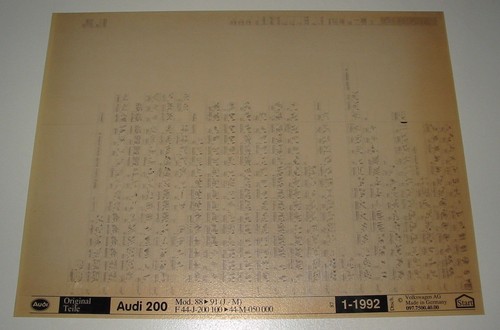 Ersatzteilkatalog microfich - ersatzteilkatalog,