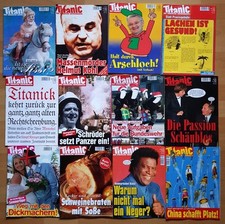 24x Titanic 2001 - 2009 Satiremagazin endgültig Jahrgang komplett Zeitschrift