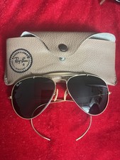 Vintage B&L Bausch & Lomb Ray-Ban Aviator Pilot Golden Flame