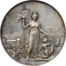 Schweiz Silbermedaille 1891