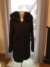 Parka Mantel Anorak Blonde No. 8 Stockholm Gr. 34 36 XS/S Schwarz 