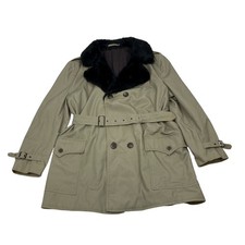 VINTAGE Pelzkragen Trenchcoat