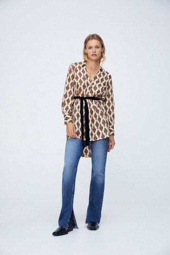 Zara bedruckte oversize bluse - zara,
