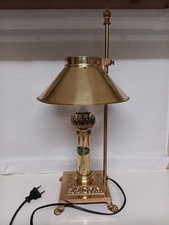 Vintage Tischlampe *Orient Express* Messing Glas 52cm Antikstill Top Zustand RAR