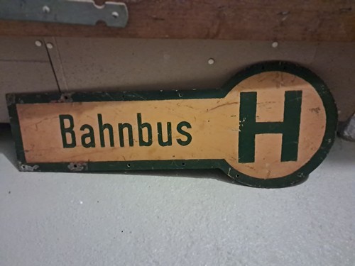 Haltestellenschild bahnbus - haltestellenschild,
