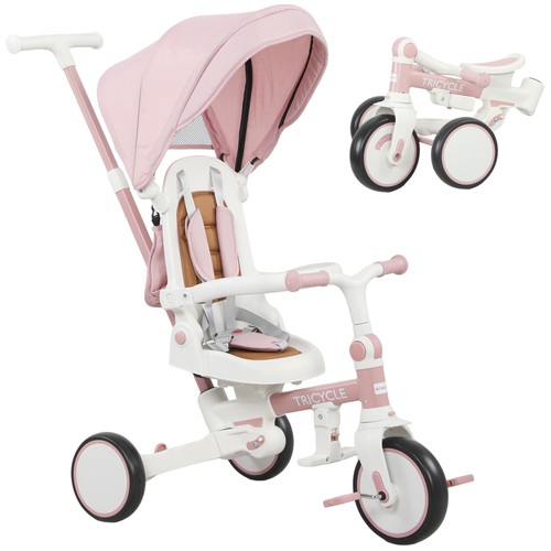 Dreirad mit schubstange - 5-in-1,