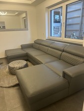 Ledercouch Grau, Hochwertiges