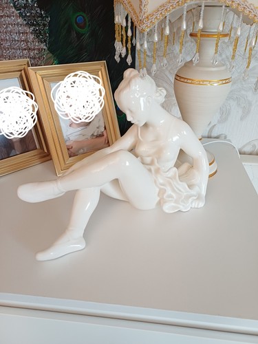 Porzellan figur dame - porzellan,