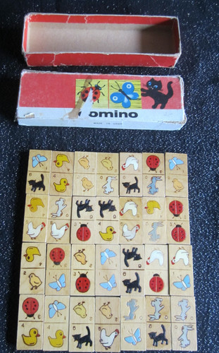 Altes dominospiel holz - altes,