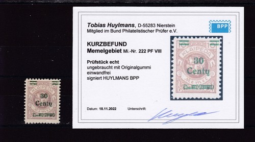 Memel 222 viii - nr., *