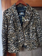 Neu Cappopera Jeans Blazerjacke Gr 46 Damen LEO Look Jacke