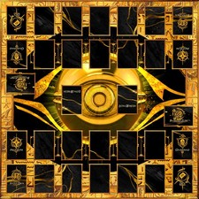 Yugioh Double Playmat Millennium Style - CLOTH Version 61x61 cm Spielmatte TCG