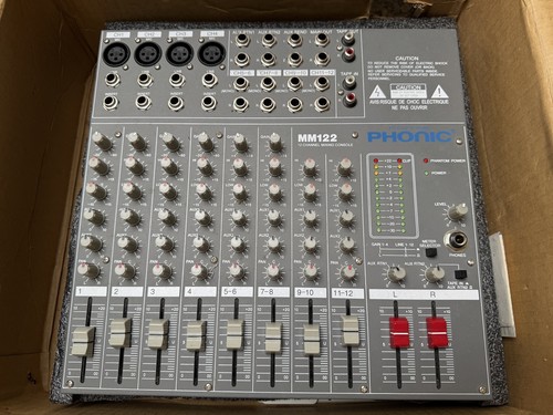 Phonic mischpult mm122 - mischpult, analog
